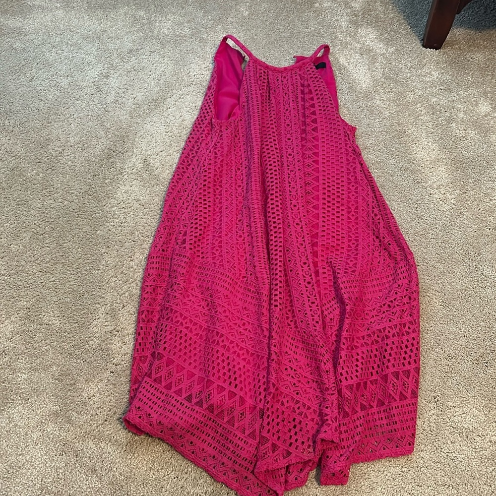 Women’s dress in hot pink lace
